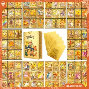 55PCS Gold VMAX XYGo Cards Collection – Premium Gold Foil Card Set