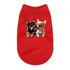 Summer Essential! Chihuahua Couple Pet Clothing Vest, Cute and Breathable, Cool and Comfortable, Perfect for Dogs and Cats