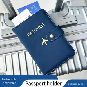 PU Leather Passport Holder – Travel Wallet with Multi-Card Slots, Protective Cover Case for Passport, ID & Travel Documents Organizer Durable