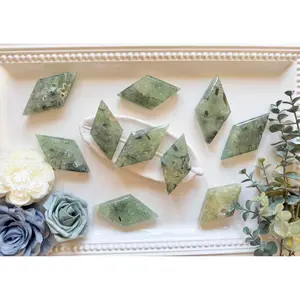 Prehnite Diamond Carving