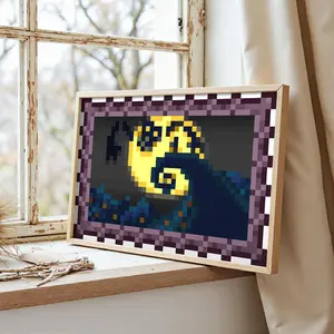 Terraria Paintings Posters Jacking Skeletron Game Poster Pixel Art Canvas Painting Black Frame Wall Decor Art Gift 12x18 16x24 24x36 Inches