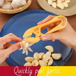 Manual Garlic Peeler Tool, Home & Commercial Use, Easy-To-Use Garlic Skin Remover, Efficient Garlic Root Cutter, Essential Kitchen Gadget