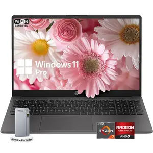 HP 15.6" 255 G10 FHD Business Laptop, 32GB RAM, 1TB SSD, AMD Ryzen 7 7730U, Numeric Keypad, Webcam, Wi-Fi 6, Windows 11 Pro, w/Accessories