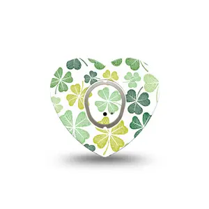 Clover Pile Dexcom G7 and Stelo Heart Tape