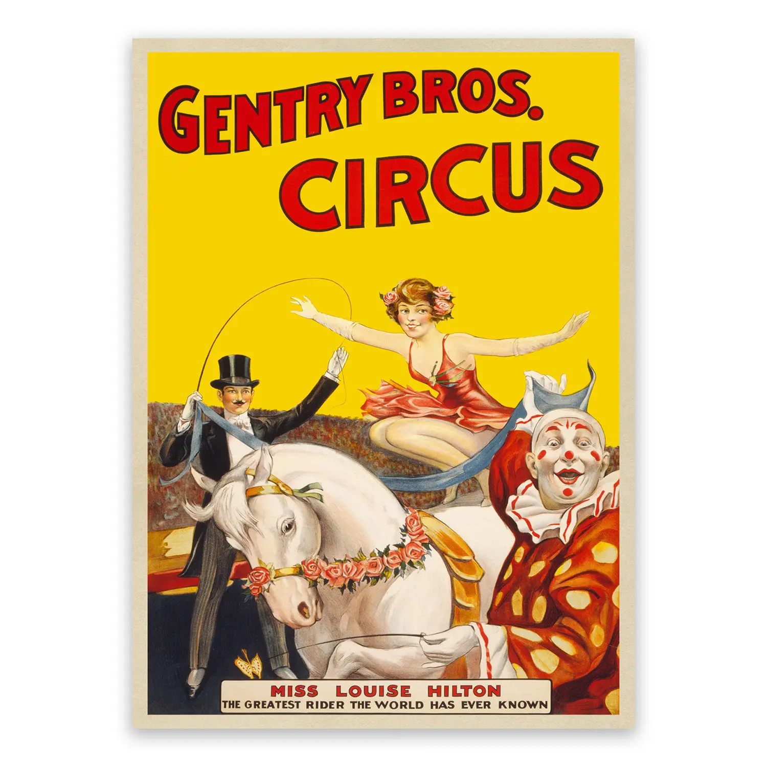 Gentry Bros Circus Poster, Old Circus Themed Wall Art, Premium Vintage Style Reproduction Print JorJorDecor    5 out of 5 stars