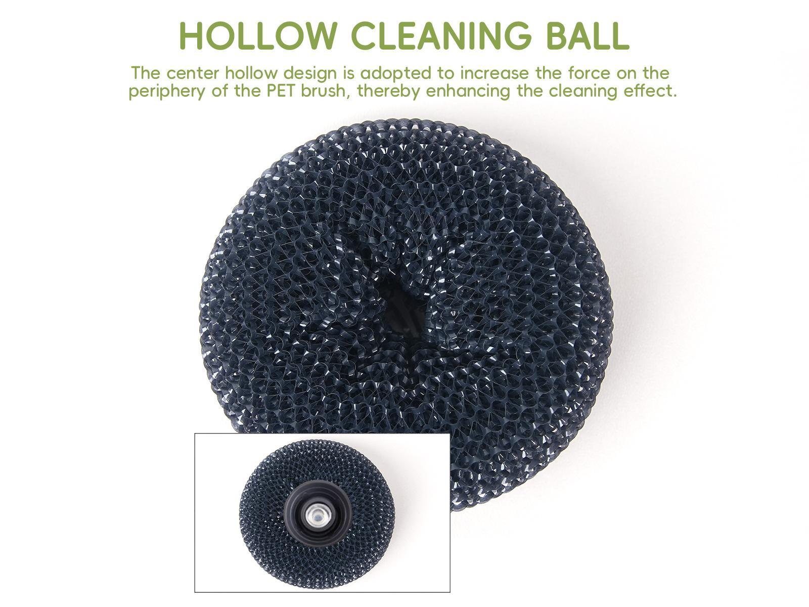 Kitchen pot brush, automatic liquid adding pot brush, Kitchen Brush, Automatic Liquid Filling Comfort Handle Soap pot brush Scrubber, Convenient Pot Scrubber for Manicure, Frying pan cleaning brush, plates, Gentle-on-the-hands cleaning brush