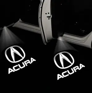 2Pcs Car LED Door Welcome Logo Light for Acura Courtesy Projector Ghost Shadow Lamp Accessories  led lights cars car Door sensor lights Decal