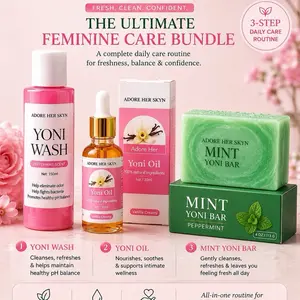 Adore Her Skyn Ultimate Feminine Care Bundle | Yoni Wash + Vanilla Oil + Mint Yoni Bar