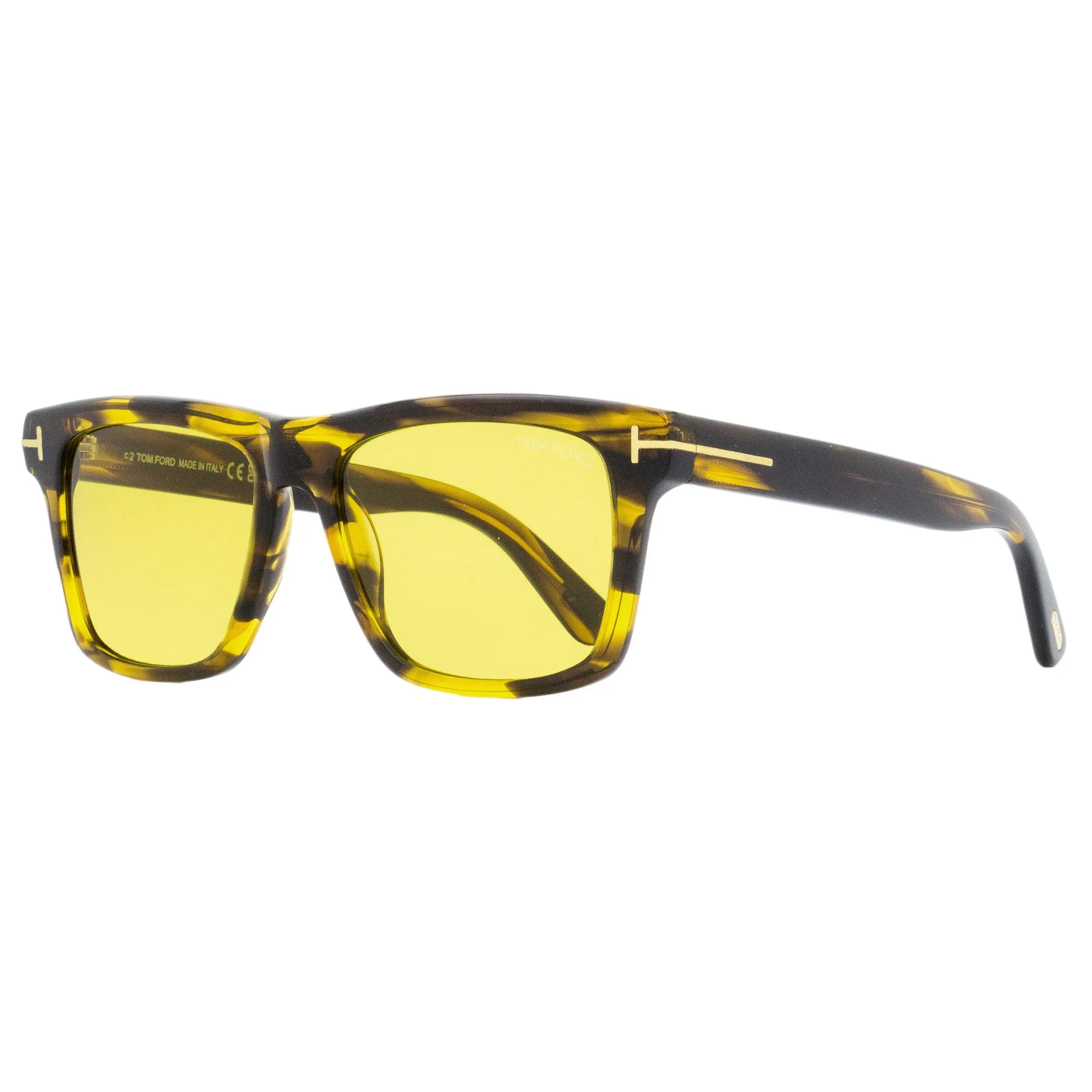 Tom Ford Rectangular Sunglasses TF906 Buckley-02 55E 