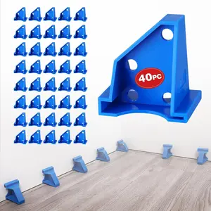 40-Pack Spacers, 2 in 1 Laminate Flooring Spacers with 1/2" & 1/4" Gaps, Wood Install Tool for Laminate, Vinyl Plank, Tiles,, Floating Flooring