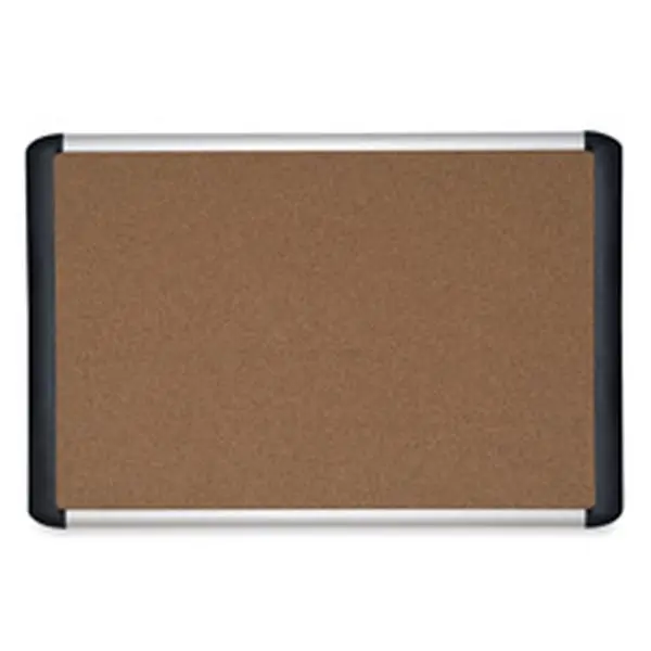 MasterVision BVCMVI050501 Tech Cork Board, 36x48 in Silver-Frame Office Conference Presentation Board