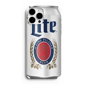 Miller Lite Beer Phone Case, Iconic Can Label Design, Classic Brew Aesthetic, Vintage Inspired Beer Lover Accessory, Cool Retro Vibe Decor