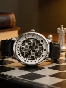 Men's Automatic Watch Chess Board Analog Mechanical Watches Waterproof Vintage Business Glow-In-The-Dark Skeleton Leather Gift