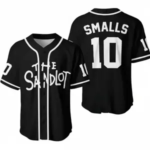 Full Print The Sandlot Benny Smalls #10 Baseball Jersey Jersey, Vintage Casual Baseball Jersey Shirt for Men & Women, Baseball Jersey Style