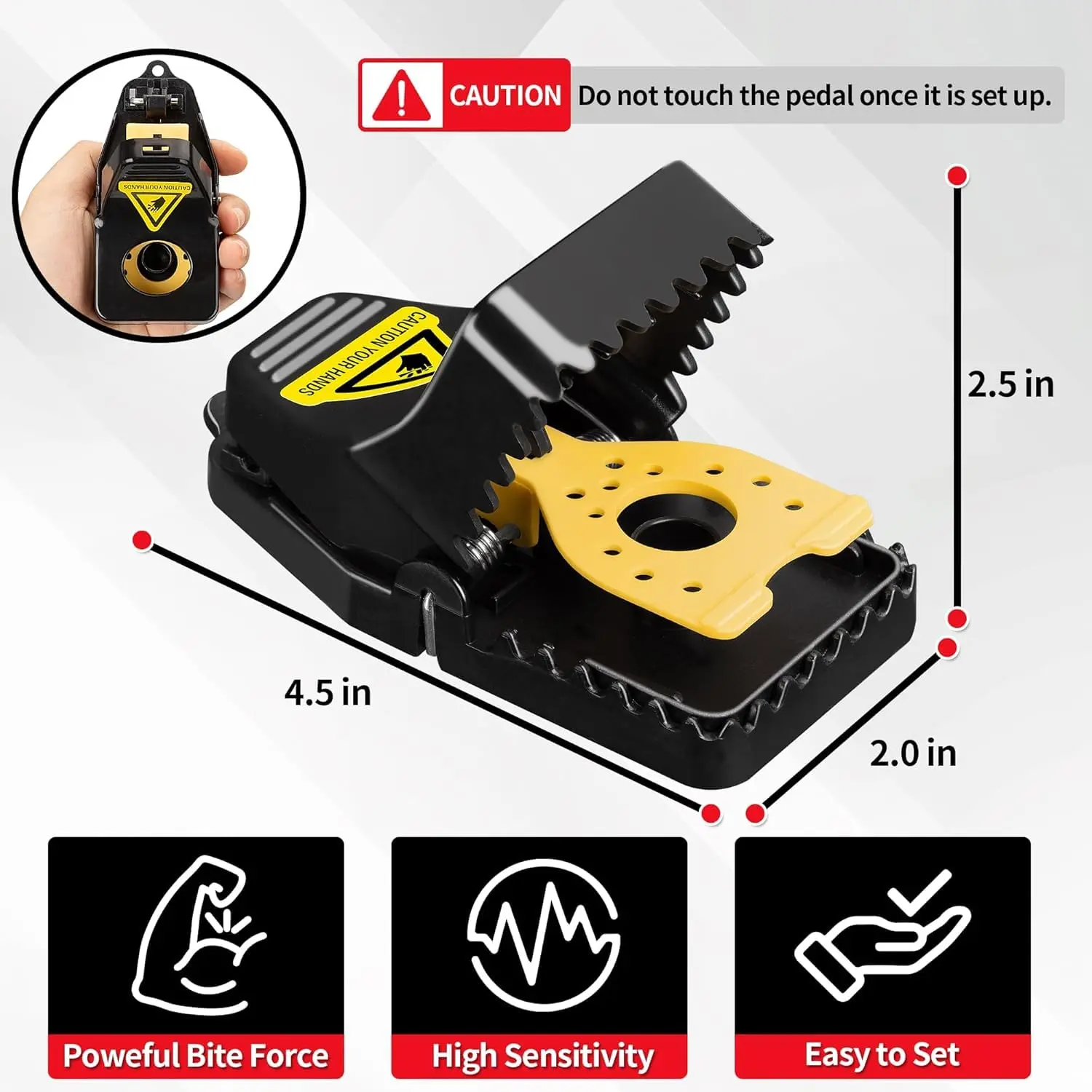 4/20pack Mouse Trap Bucket Mouse Traps Indoor for Home Multi-Catch, Auto-Reset, Humane or Lethal Rat Trap Snap Rat Traps,Large Mouse Trap Indoor for Home,Quick-Set Reusable Sanitary Mice Traps,Rodent Traps Mice Catchers Home Garage Kitchen Garden