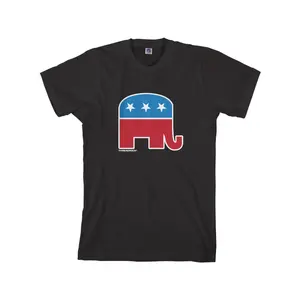 Threadrock Men's Republican Elephant T-shirt Republican Symbol Politics American Campaign