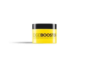 Style Factor Edge Booster Strong Hold Water-Based Pomade 3.38oz Lemon Berry for Sleek Edges & Braids