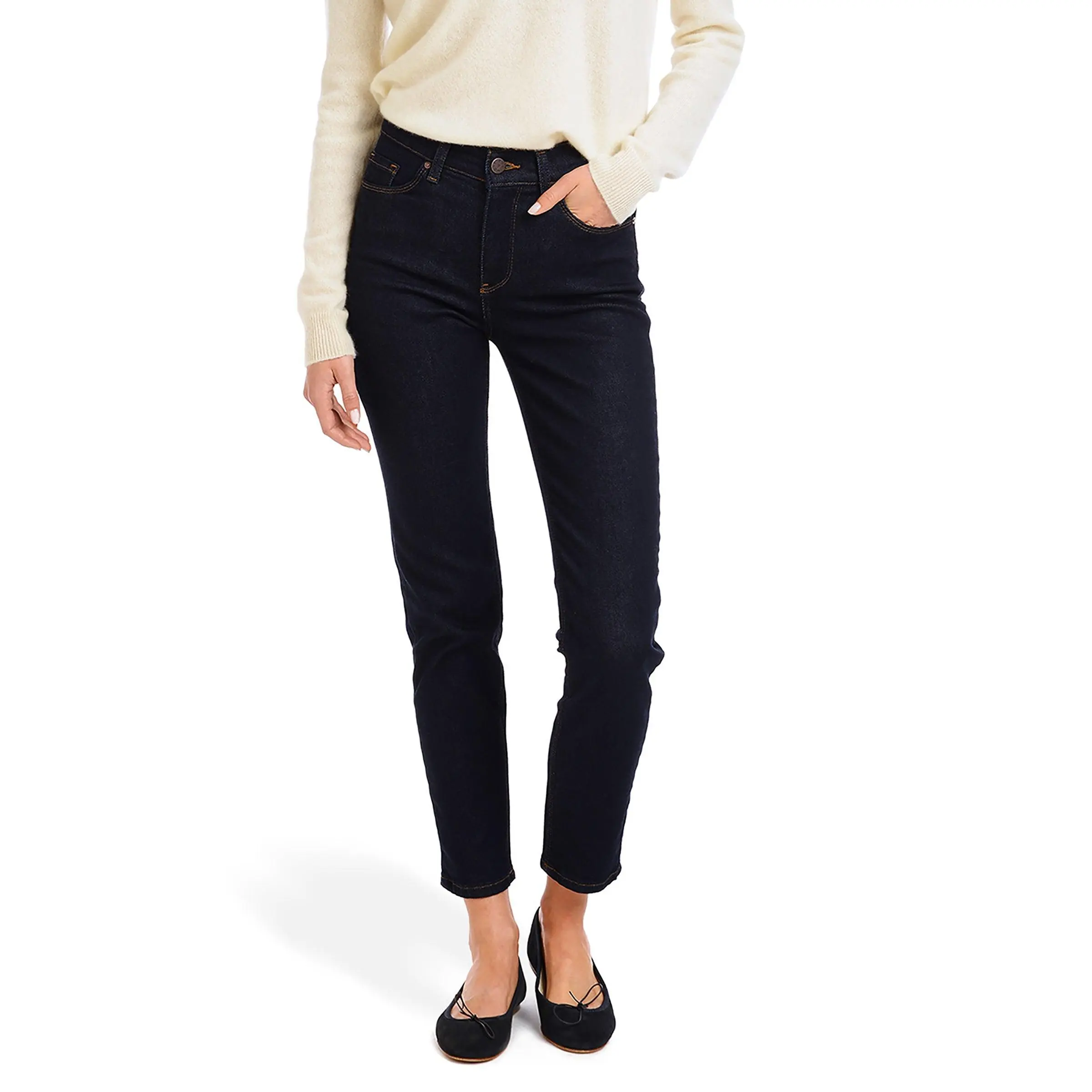 Mott & Bow - High Rise Mom Oliver Jeans - ttk, Bottom, High Rise Stretchy, Basic, Women, Lady, Clothes, Minimalist