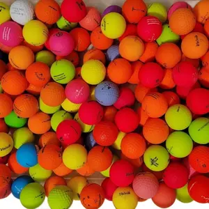 Colored Balls 12 Pack Assorted Multi-Color Golf Balls All Different Types and Colors for Fun Practice and Play