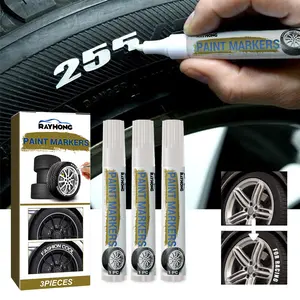 Rayhong Car Tire Marking Pen, Compact Portable Waterproof Quick-Drying Drawing Marker Doodle Pen for Cars