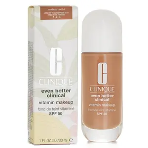 Clinque Even Better Clinical Vitamin MakeUp Foundation SPF 50 - # 4 Medium Cool