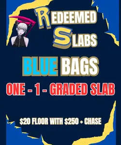 Blue Slab Bags - One (1) x PSA/CGC/Beckett English or Japanese Graded Pokémon Card Slab