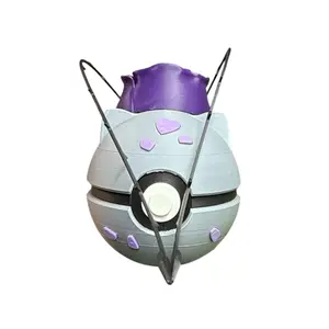 Goth Bulbasaur Poke Ball - Inspired 3D Printed Collectible