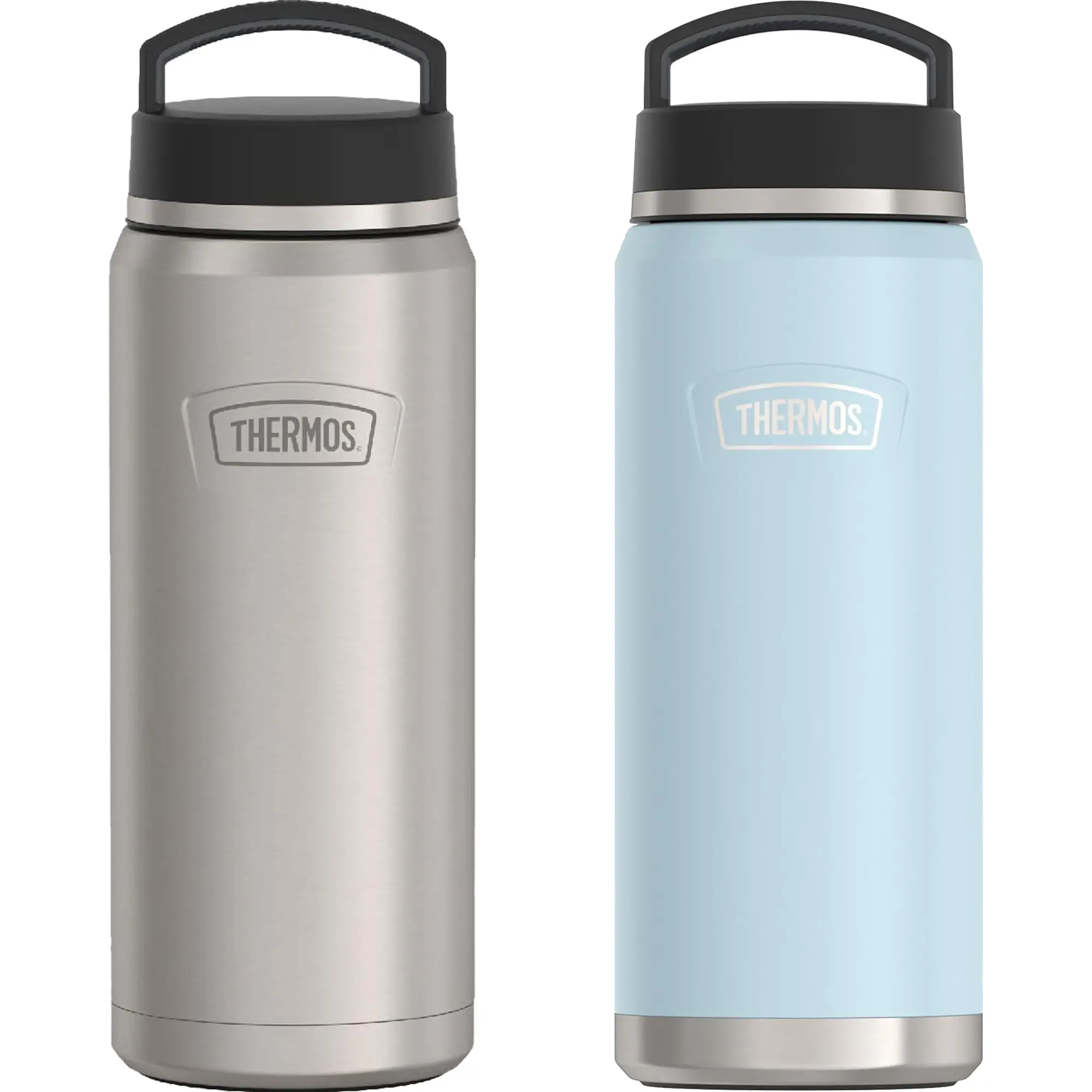 Thermos 40 oz. Icon Vacuum Insulated Stainless Steel Screw-Top Wide-Mouth Drink Flask with Stopper (Superior Insulation for Daily Hydration)