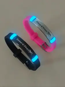 Couple Luminous Bracelet, Cute Glow in The Dark Bracelet for Women & Men, Fashion Jewelry for Party, Daily Clothing Decor, Trendy Exquisite Jewelry for Gift, Couples Bracelet Set