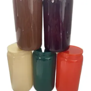 Glass 16 oz Fall Colored Cups - Ideal for Drinkware