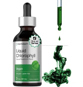 Horbaach Liquid Chlorophyll Drops | 2 fl oz | Natural Peppermint Flavor | Vegan, Non-GMO & Gluten Free Formula