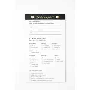 But Did You Post It? – Content Checklist Notepad