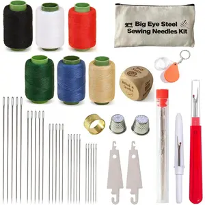 N 40 count Steel Sewing , Multi-Size Assortment Pack with Storage Tube,  Point, Rust-Resistant, Professional Crafting and Mending