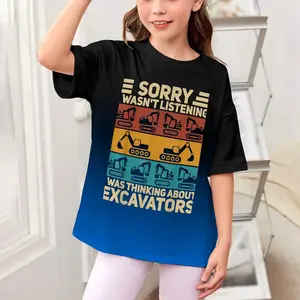 Excavators Outfit Retro Construction Worker Funny Excavator T-Shirt