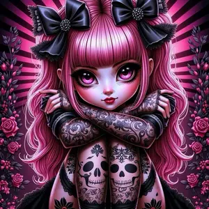 5D DIY Full Drill Diamond Painting - Diamond Painting Kit Pink Rose Mosaic Canvas DIY Wall Art, Home Wall Decoration, Suitable for Halloween, Christmas, Birthdays, and Anniversary Gifts.