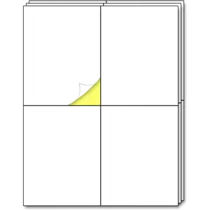 30 Sheets - Large Shipping Address Labels, Mailing Label Stickers for Packages, Storage Bins - 4 per Sheet, 120 count