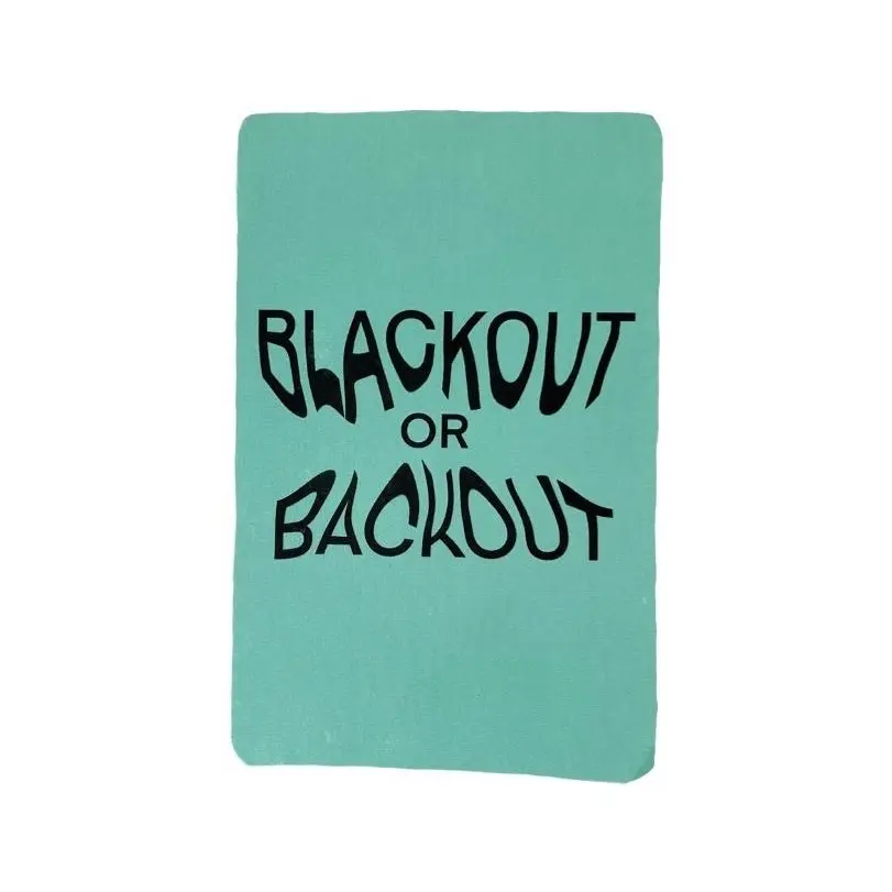 Blackout or Backout - Drinking Game includes 50 cards drinking game card game Adult Roast