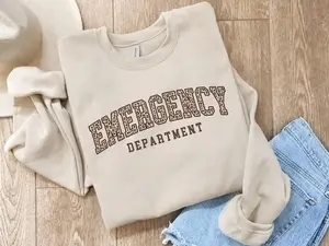 Emergency Department Sweatshirt & Tshirt, Emergency Nurse Sweatshirt, ER Nurse Shirt, ER Department Crewneck, ER Nurse Gift, Emergency Medicine Nurse
