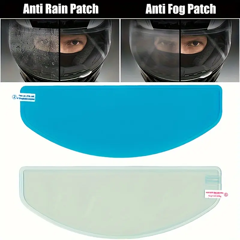 Universal anti fog lens patch Visor Protector for Full Face motorcycle helmets, rainproof, anti fog and anti fog film for riding helmets, helmet accessories, Motor Parts Accessories