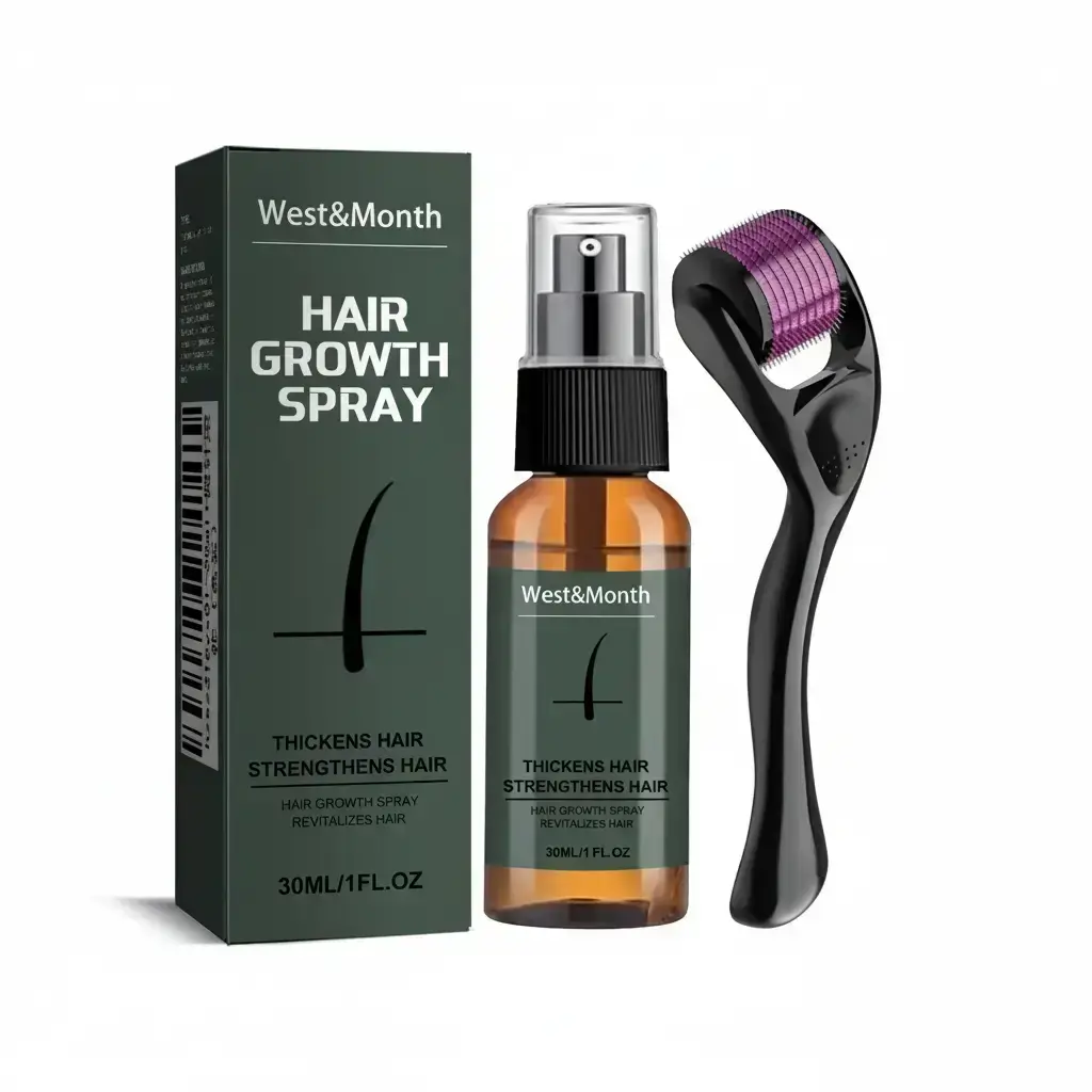 Men's Beard Care Set, Beard Spray & Face Massage Roller, Moisturizing Beard Oil for Thick Smooth Beard Grooming