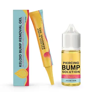 Piercing Keloid Bumps Shrinking Duo| Piercing Bump Treatment (.5oz) + Keloid Bump Removal Gel (2oz)| Keloid Scar Removal for all Scars, Keloids & Piercing Bumps