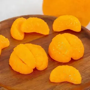 8PCS Squihsy Orange Segments Squeeze Toys Soft and Realistic Jelly Sensory Fidgets Toys for Adults Hand Exercise Squeeze Gifts