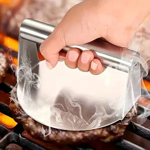 Meat press, round patty maker for grilling and frying, meat crushing tool for grilling and cooking, meat press, hamburger mold