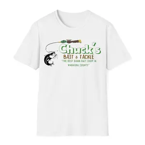 Retro Fishing Shop Parody T‑Shirt – Vintage Inspired Unisex Graphic Tee Casual Gift