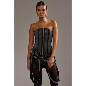 MORE CHAMPAGNE PLEASE RHINESTONE CORSET