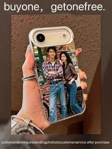 Personalized couple photo phone case, compatible with iPhone 11/12/13/14/15 Plus/16 Pro Max/17 Air/Pro/Pro Max Apple series phones; customize your creative holiday gift—a heartwarming present for a best friend, girlfriend, or friends.
