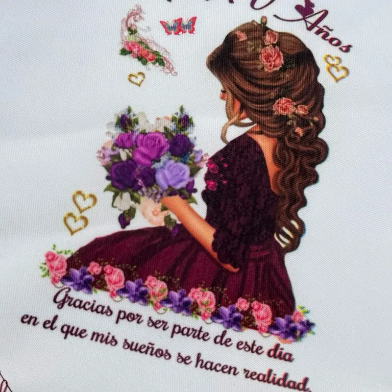 12pcs Traditional 10x10 Inches Beautiful Design Quinceanera Favor Napkins, Recuerdos Para Quinceanera Tableware