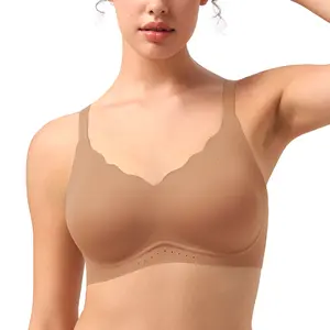 HSIA Women's Wireless Full Coverage T-Shirt Bra - Buttery Soft, JellySeamless, AllDay Comfort, Supportive Everyday Underwear Bralette