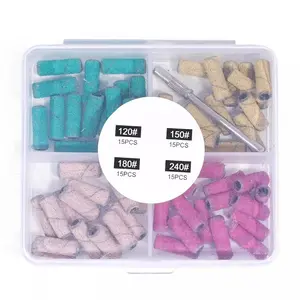 1 set of mini nail grinding sanding wheels, high-quality stainless steel shaft nail tools, high-strength wear-resistant sanding wheels, Nail Care