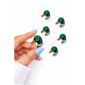 Mini Mallard Duck Head Embroidered Patch